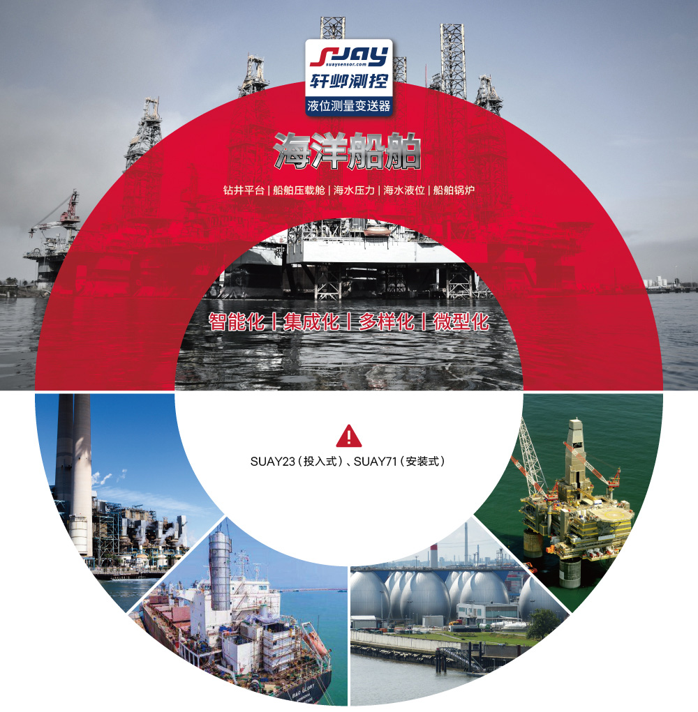 海洋船舶（鉆井平臺、船舶壓載艙、海水壓力、海水液位、船舶鍋爐